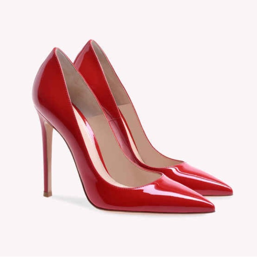 Gianvito Rossi 115 Tabasco Red pumps 36.5